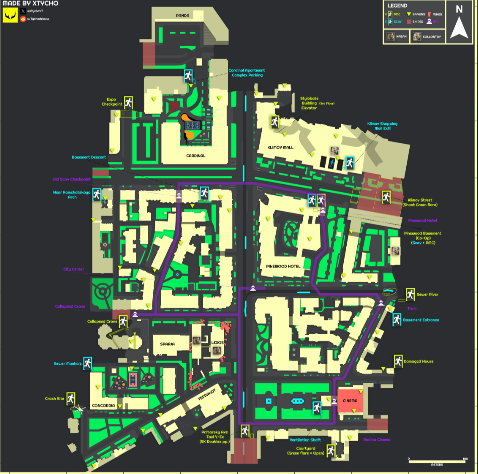 Streets map