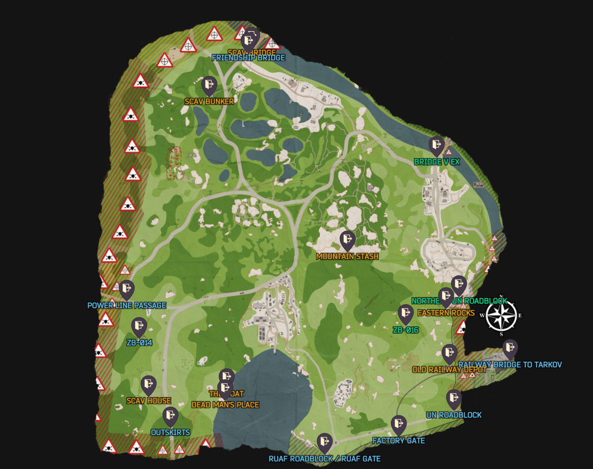 Woods map